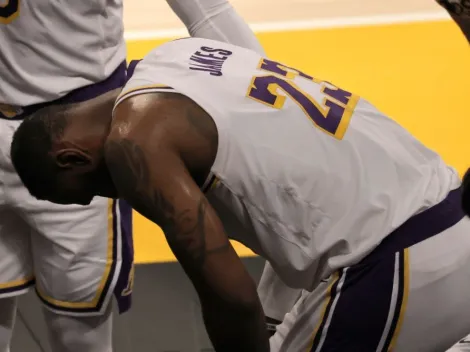 La primera imagen de cómo tiene la pierna LeBron después de la lesión