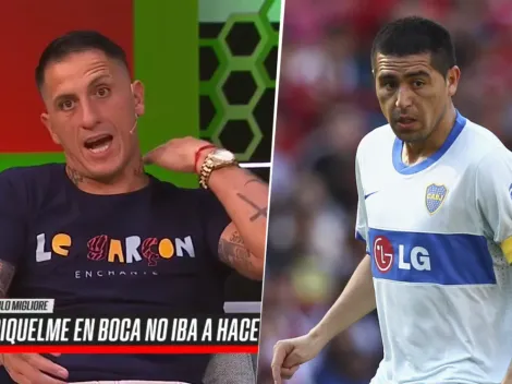 Migliore y su pelea con Riquelme: “Antes de andar jugando levantaba giles como vos"