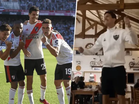 Video: Nacho Fernández bailó y cantó "Nachoman" en Mineiro