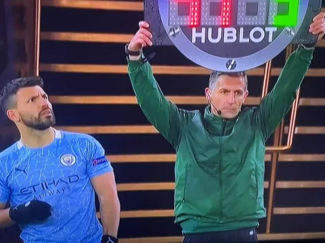 Agüero notó que el árbitro se había equivocado y su reacción fue viral