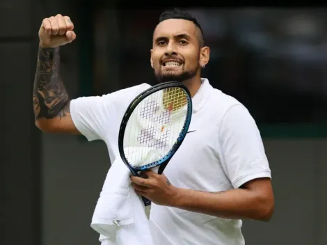 Celebración al estilo de LeBron James en un partido de Wimbledon