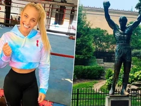 Ebanie Bridges se tomó una foto a lo Rocky Balboa y estalló Instagram