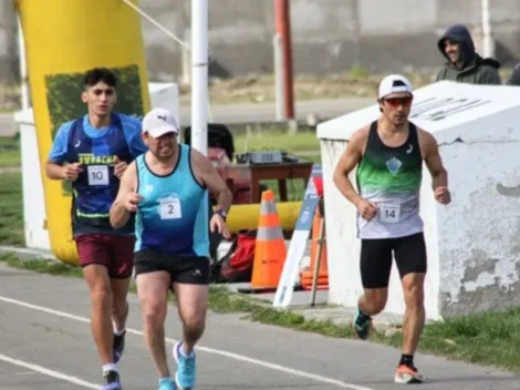 Dos olímpicos lo acompañaron en la última vuelta