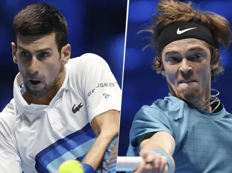 Novak Djokovic vs. Andrey Rublev EN VIVO por el ATP Finals: Fecha, horario y canales de TV