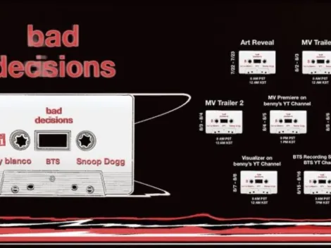 ◉ Escuchá “Bad decisions” de BTS, Benny Blanco y Snoop Dogg EN VIVO