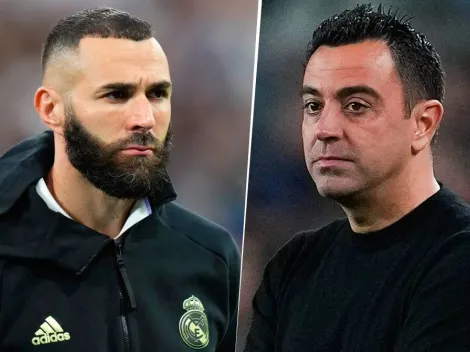 Benzema se acercó a Xavi