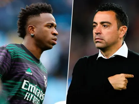 Xavi, en contra de Vinícius: "Me sorprende que le quiten la roja"