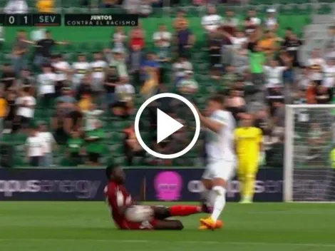 La escalofriante entrada de Pape Gueye a Lucas Boye