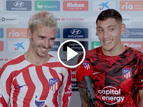 VIDEO | Griezmann interrumpió entrevista a Molina y bromeó con él