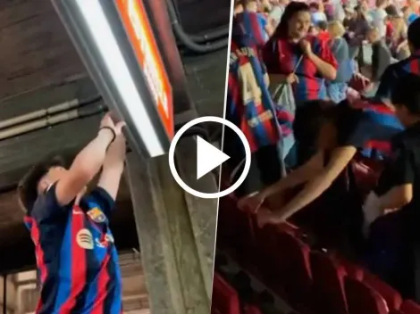 La barbarie de los hinchas del Barcelona en el Camp Nou