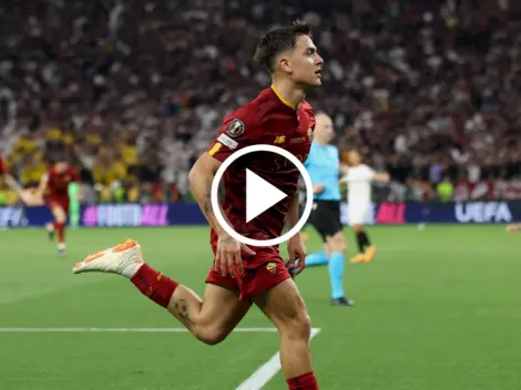 Volvió Dybala y le da la ventaja a Roma en la final de Europa League