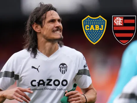 Cavani, entre su futuro en Valencia y las opciones de Boca y Flamengo