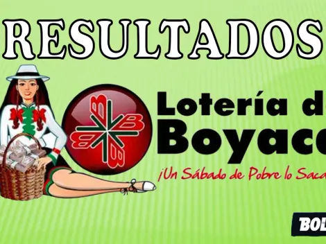 Resultados de la Lotería de Boyacá de AYER, sábado 3 de junio