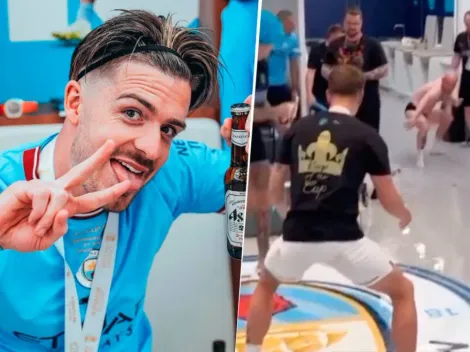 Jack Grealish se transformó en viral por particular festejo con el Manchester City