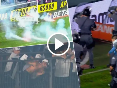 VIDEO | Los hinchas de Santos rompieron su estadio y agredieron a los jugadores