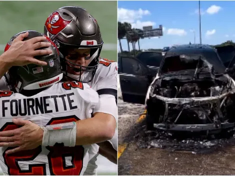 Pasó de ser campeón con Tom Brady a casi morir porque se le incendió el auto