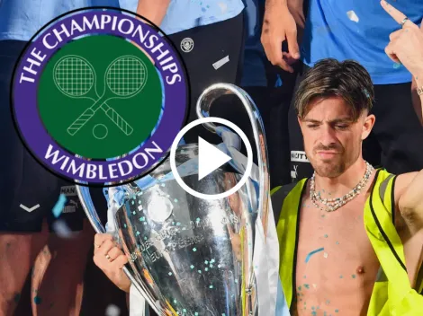 Metió un batacazo en Wimbledon y festejó imitando a Grealish