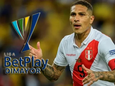 Paolo Guerrero en carpeta de dos gigantes colombianos