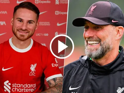 La primera reacción de Klopp al encontrarse con Mac Allister