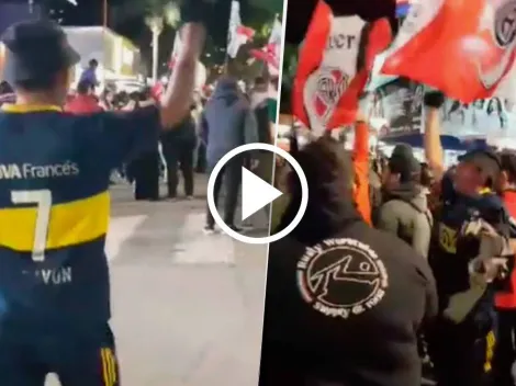 Insólito: hincha de Boca festejó con los de River el título nacional