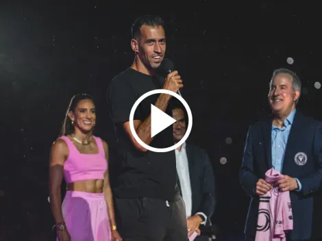 Busquets sacó a relucir su inglés en la presentación con Inter Miami