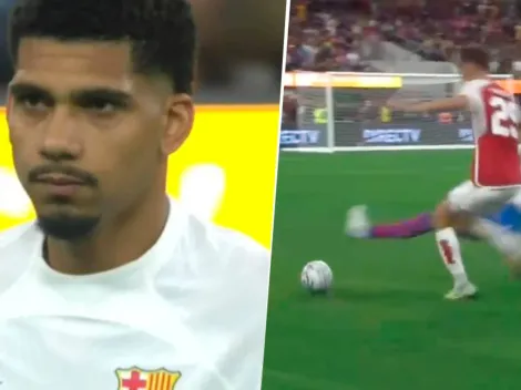 ¿Era amistoso? La fuerte entrada de Araújo contra Havertz