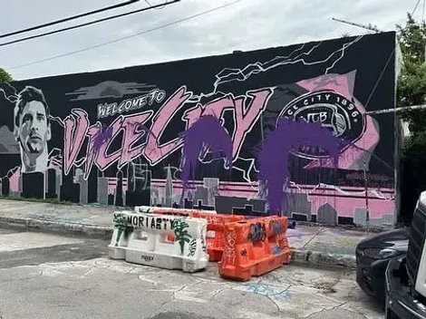 Hinchas de Orlando City vandalizaron un mural del Inter Miami alusivo a Messi