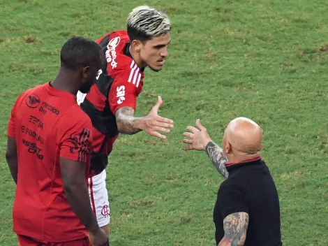Así fue el reencuentro entre Sampaoli y Pedro en Flamengo