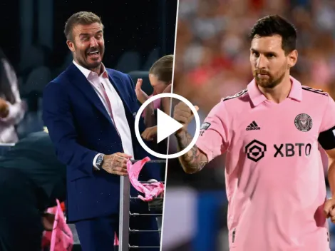 Lo que no se vio del golazo de Messi: Beckham deliró con el tiro libre