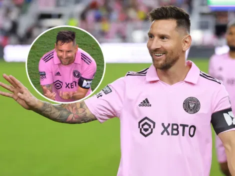 Nuevo festejo viral de Messi como superhéroe