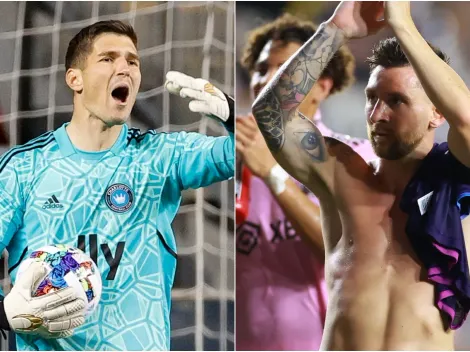 Así le pidió el arquero rival un autográfo a Messi tras irse goleado 4 a 0