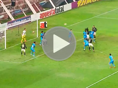 Williams Riveros anotó de cabeza el 1-0 para Universitario de Deportes