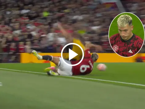 Erik ten Hag no perdona una, lo sacó a Lisandro Martínez después de esta temeraria entrada