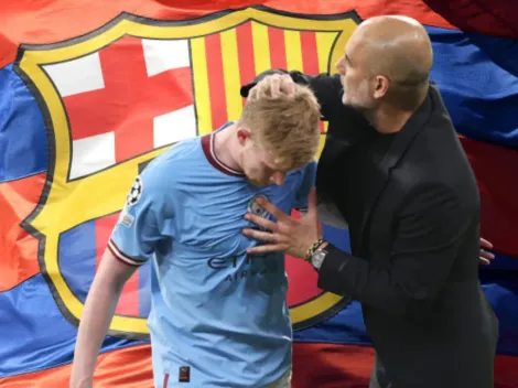 Guardiola buscó el reemplazo de De Bruyne en FCB