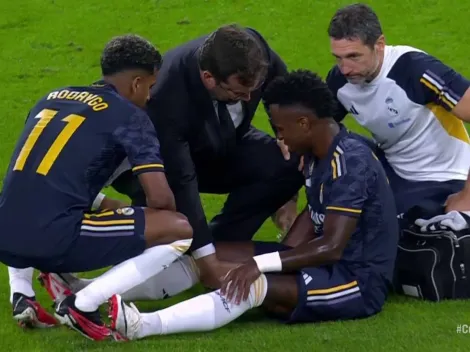 Alarma en el Real Madrid: Vinícius Júnior se retiró por lesión ante Celta