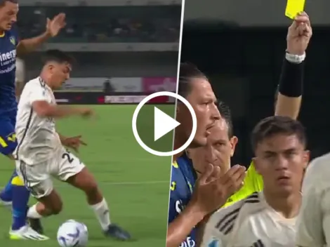 Dybala quiso engañar al árbitro con un penal y se ganó la amarilla (VIDEO)