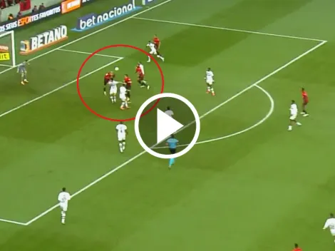 Vitor Roque no para: gol agónico y enorme gesto técnico