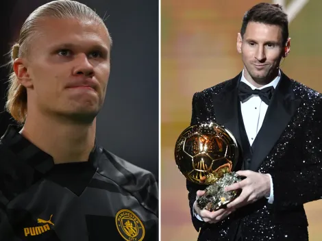 A Haaland le recomendaron no ir nunca más a la ceremonia si Messi gana el Balón de Oro