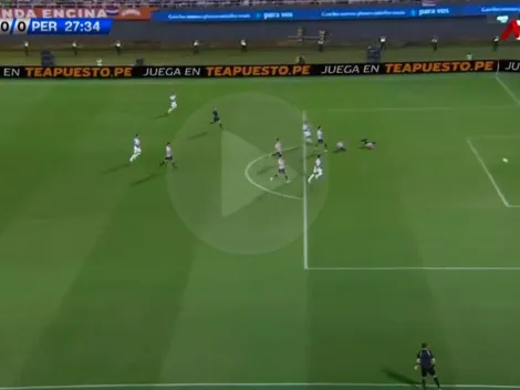 Polo casi anota el primer gol para Perú, se salva Paraguay