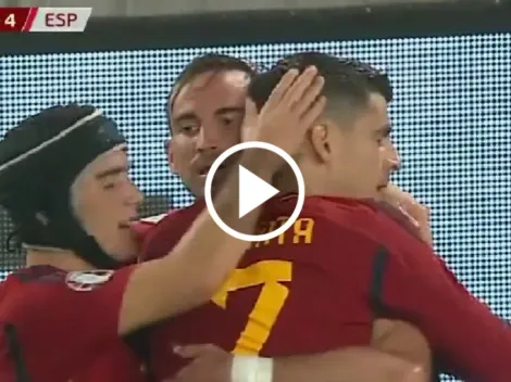 Álvaro Morata comanda con hat-trick la histórica goleada de España a Georgia