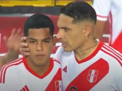 Paolo Guerrero le dio la gigante bendición a Joao Grimaldo por su debut