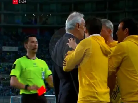 Pelea épica de entrenadores en el Cristal vs "U"