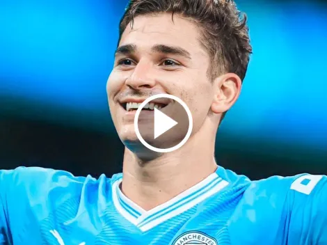 Julián Álvarez combinó con Haaland y metió un golazo para el empate del Manchester City