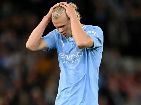 Haaland extiende racha negativa en Champions: Guardiola reaccionó molesto