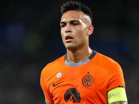 Lautaro Martínez se calentó por el debut del Inter ante Real Sociedad