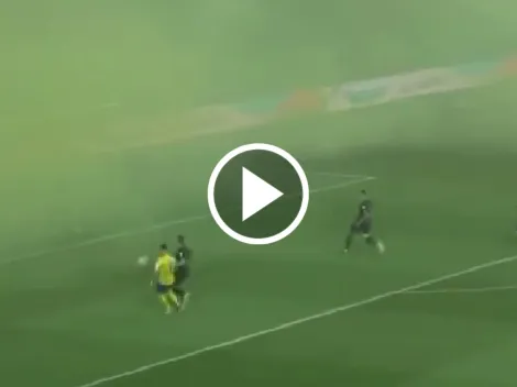 Tapado por una cortina de humo: así fue el gol de Cristiano Ronaldo ante Al Ahli