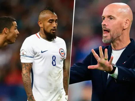 Vidal sale en defensa de Cristiano: comparó a Ten Hag con Sampaoli