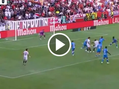 ¡Gambeta y bombazo al ángulo! Dodi Lukebakio rompió el arco