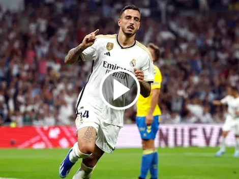 Cabezazo y a cobrar, Joselu se saca la mufa y convierte el segundo del Real Madrid