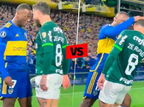 Luis Advíncula se plantó ante Zé Rafael y terminó metiéndole un 'lapo' en el Boca Juniors vs Palmeiras | VIDEO